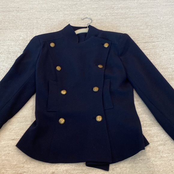 Size 2 Dana Buchman Navy Blazer - Picture 3 of 6